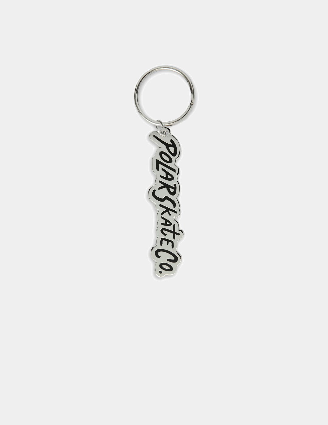 ACCESORIOS POLAR SKATE CO SURF LOGO KEYCHAIN SILVER-BLACK
