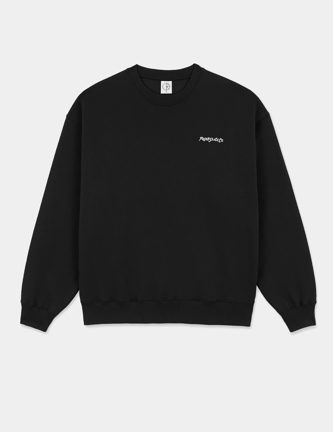 SUDADERA POLAR SKATE CO SURF LOGO DAVE CREWNECK  BLACK