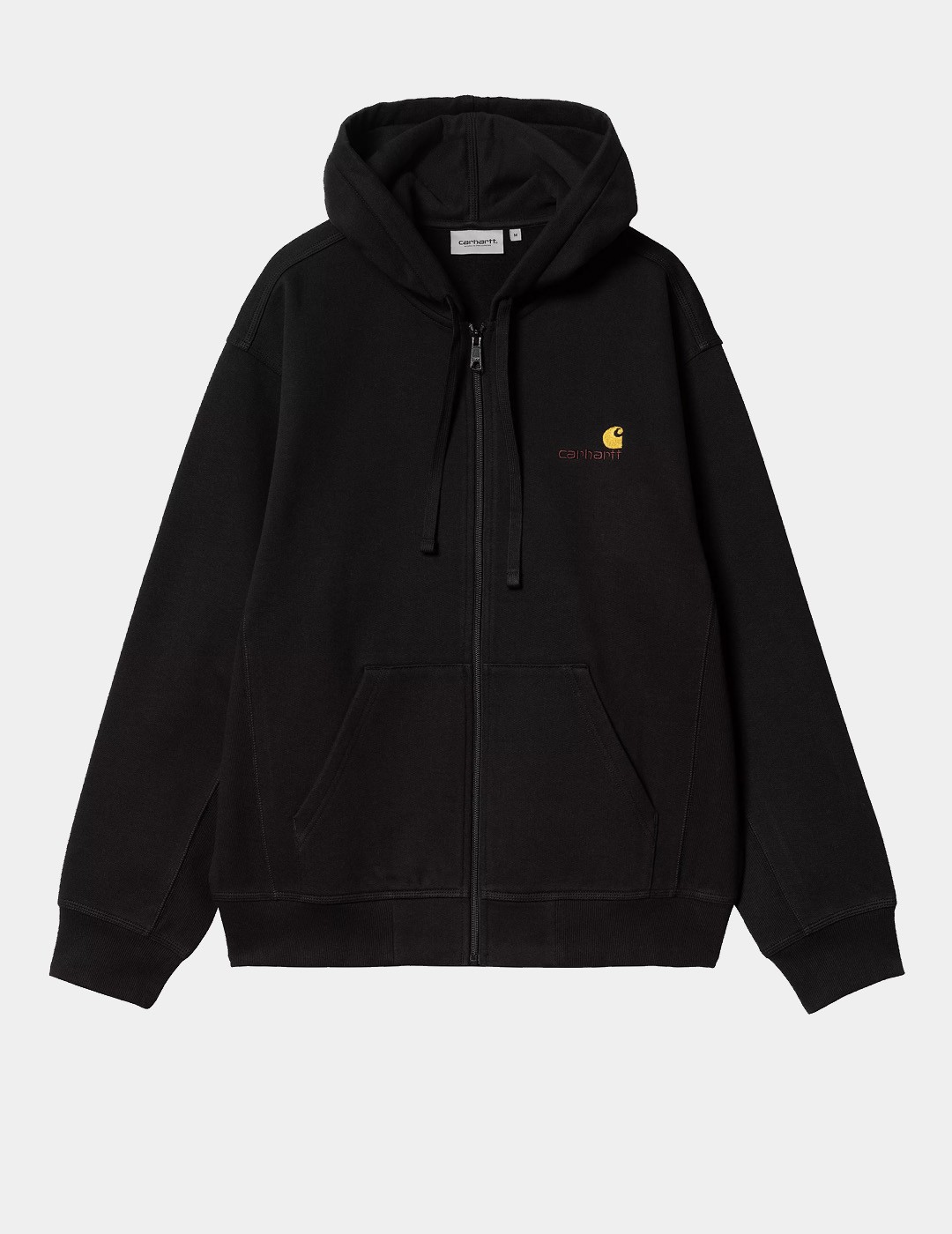 Sudadera Carhartt WIP Hooded American Script Jacket Negra