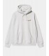 Sudadera Carhartt WIP Hooded American Script Sweatshirt Gris Claro