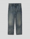 PANTALÓN CARHARTT WIP  DOUBLE KNEE PANT  BLUE WORN USED