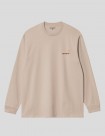 CAMISETA CARHARTT WIP  AMERICAN SCRIPT LS TEE  FLER DE SEL
