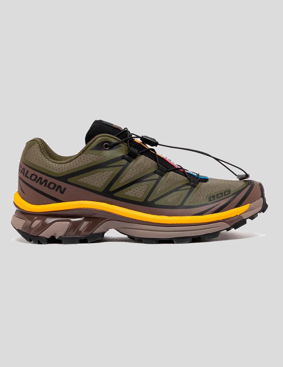 ZAPATILLAS SALOMON XT-6   OLIVE NIGHT-BLACK-SULPHUR