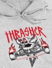 SUDADERA THRASHER X TOY MONSTER MONSTER GRAM HOOD  ASH GREY