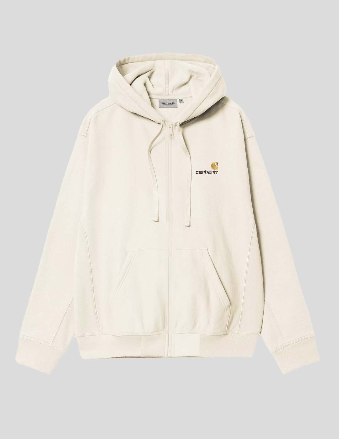 SUDADERA CARHARTT WIP  HOODED AMERICAN SCRIPT JACKET  NATURAL