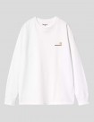 CAMISETA CARHARTT WIP  AMERICAN SCRIPT LS TEE  WHITE