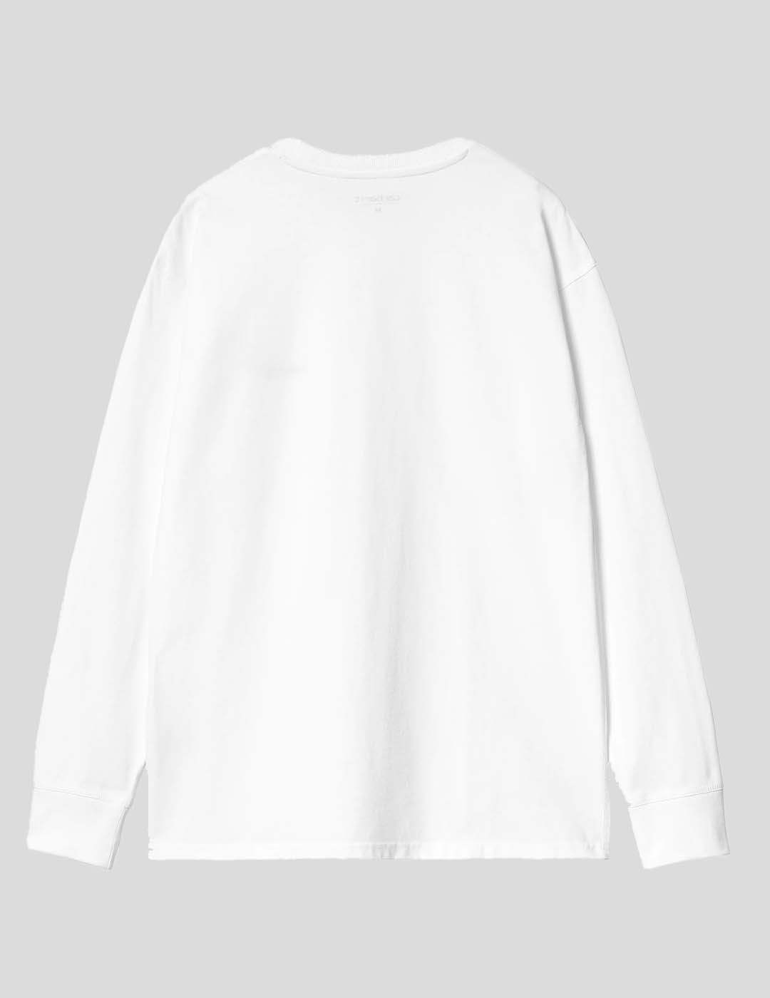 CAMISETA CARHARTT WIP  AMERICAN SCRIPT LS TEE  WHITE