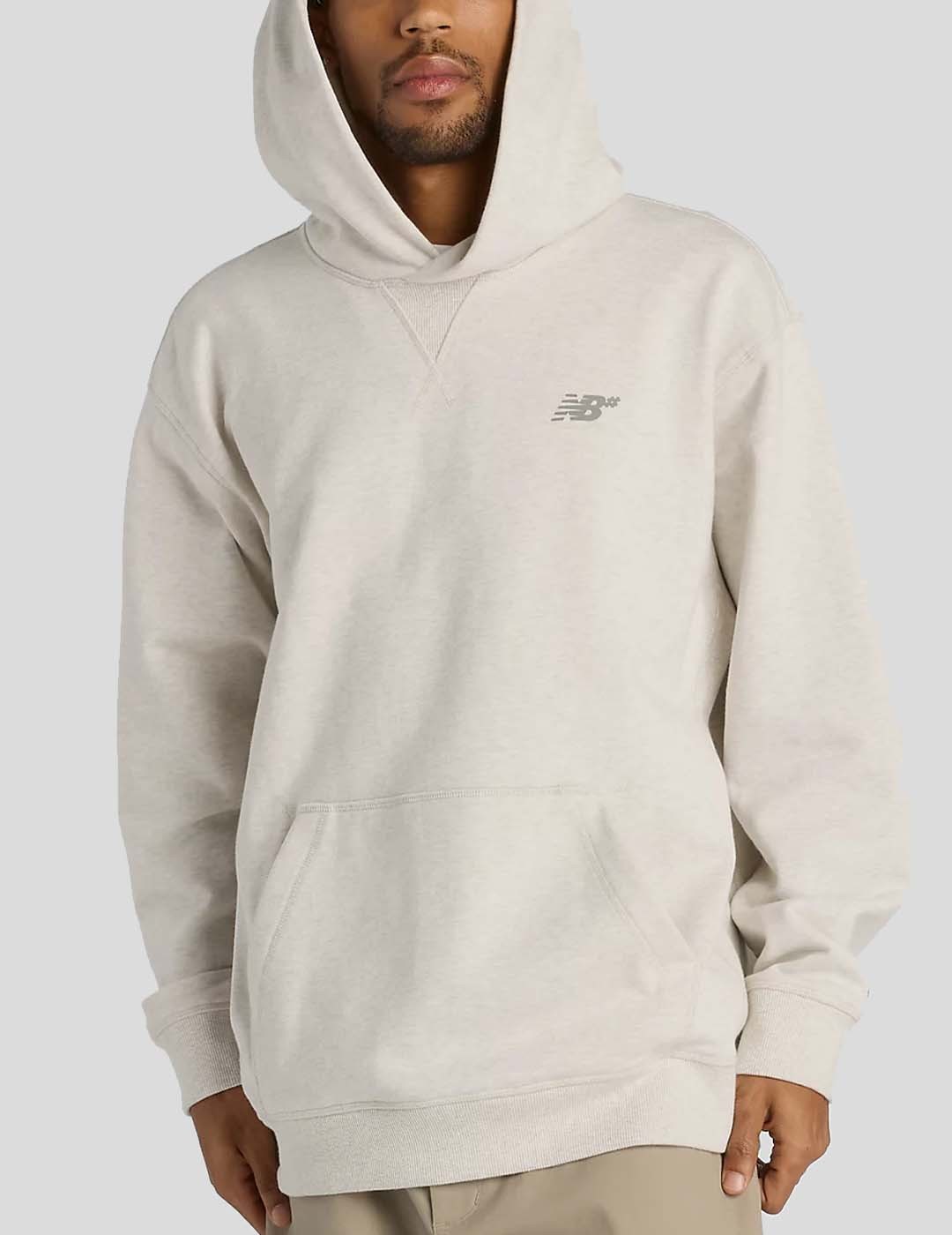 SUDADERA NEW BALANCE NUMERIC FRENCH TERRY HOODIE  OATMEAL HEATHER