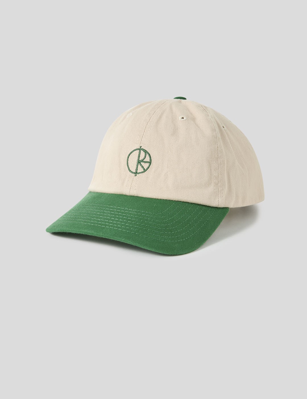 GORRA POLAR SKATE CO STROKE LOGO SAI CAP  ECRU-GREEN