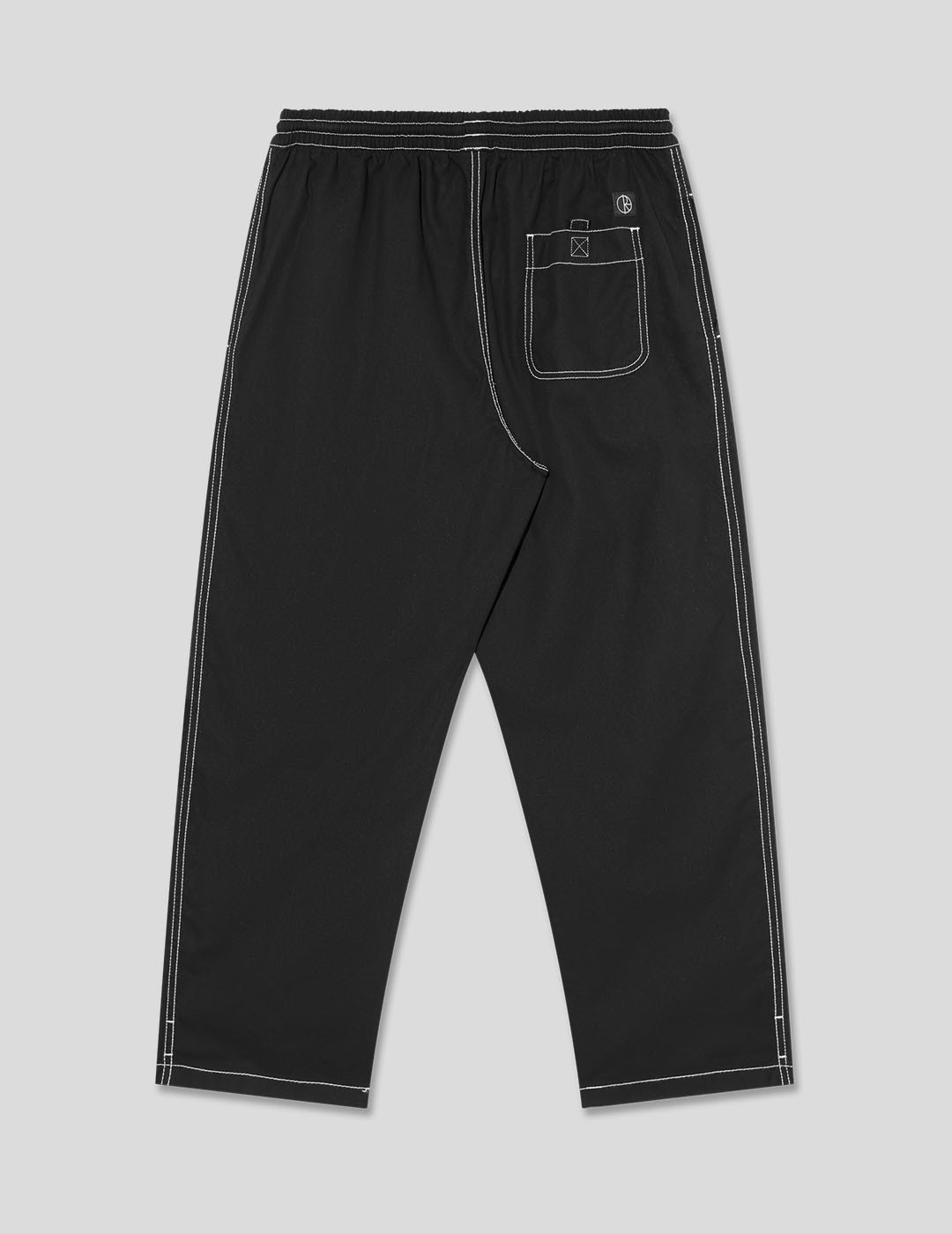 PANTALÓN POLAR SKATE CO CONTRAST SURF PANTS  BLACK-WHITE