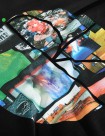 SUDADERA POLAR SKATE CO DAVE HOODIE FILL LOGO OURSELVES COLLAGE  BLACK