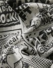 ACCESORIOS POLAR SKATE CO NEWSPAPER PICNIC BLANKET  WHITE-BLACK