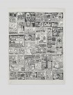 ACCESORIOS POLAR SKATE CO NEWSPAPER PICNIC BLANKET  WHITE-BLACK