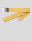 CINTURÓN CARHARTT WIP  CLIP BELT CHROME  AIR YELLOW