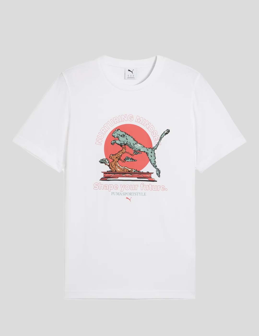 CAMISETA PUMA BONSAI GRAPHICS TEE  WHITE
