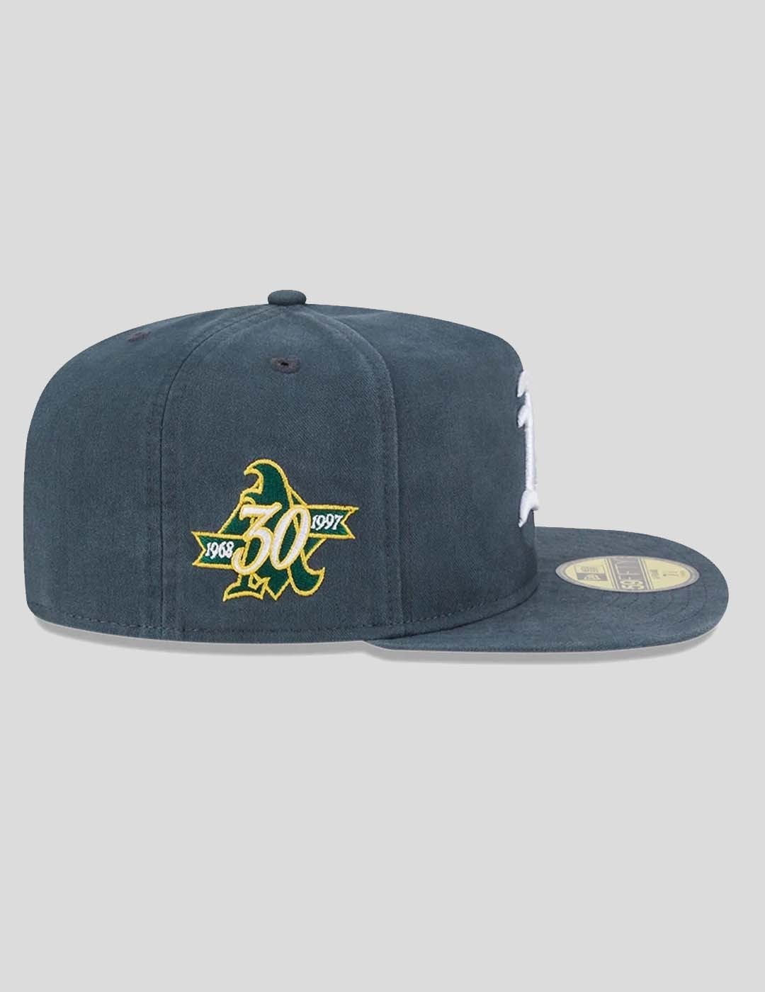 GORRA NEW ERA OAKLAND CHAMPIONSHIP SIDE FLAG 59FIFTY  SMOKE GREEN