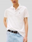 CAMISETA TOMMY JEANS FLAG PATCH SLIM POLO  ECRU