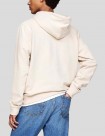 SUDADERA TOMMY JEANS REGULAR ESSENTIAL FLAG HOODIE  OAT MARL HEATHER 