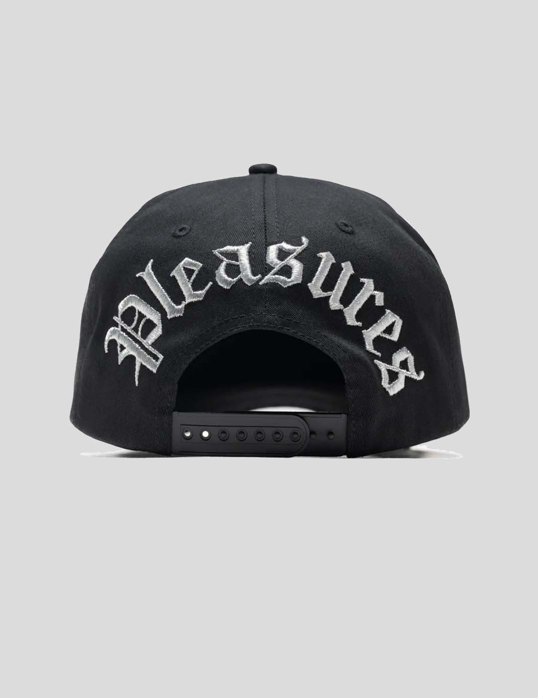 GORRA PLEASURES THROWBACK SNAPBACK  BLACK