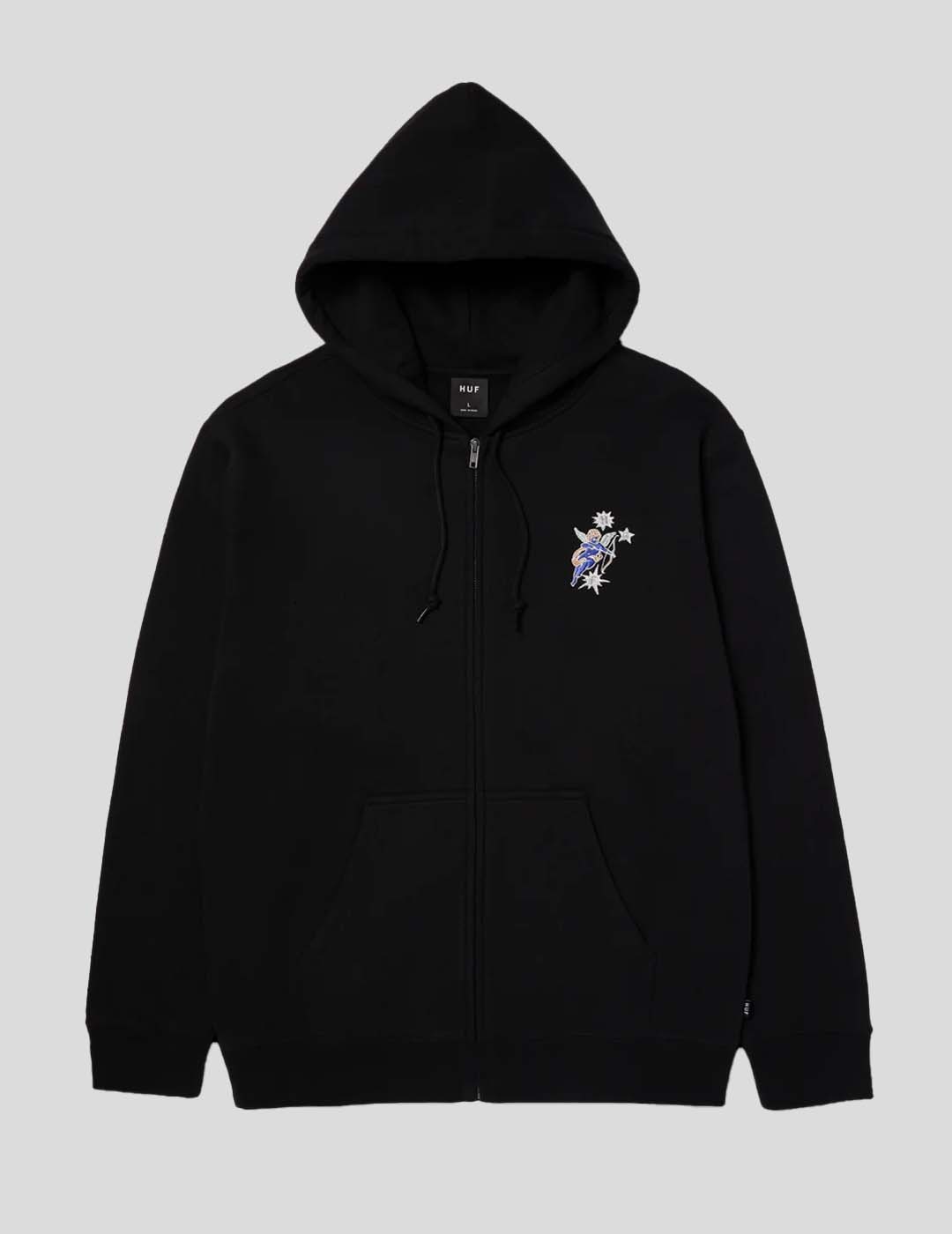 SUDADERA HUF CUPID F-Z HOODIE   BLACK