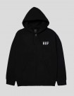 SUDADERA HUF HUF SET CLASSIC LOGO F-Z HOODIE   BLACK