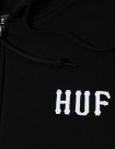 SUDADERA HUF HUF SET CLASSIC LOGO F-Z HOODIE   BLACK