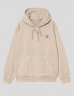 SUDADERA CARHARTT WIP  HOODED NELSON SWEAT  FLEUR DE SEL GARMENT DYED