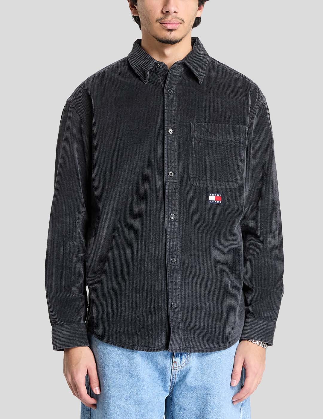 CAMISA TOMMY JEANS CHUNKY CORD OVERSHIRT  GREY