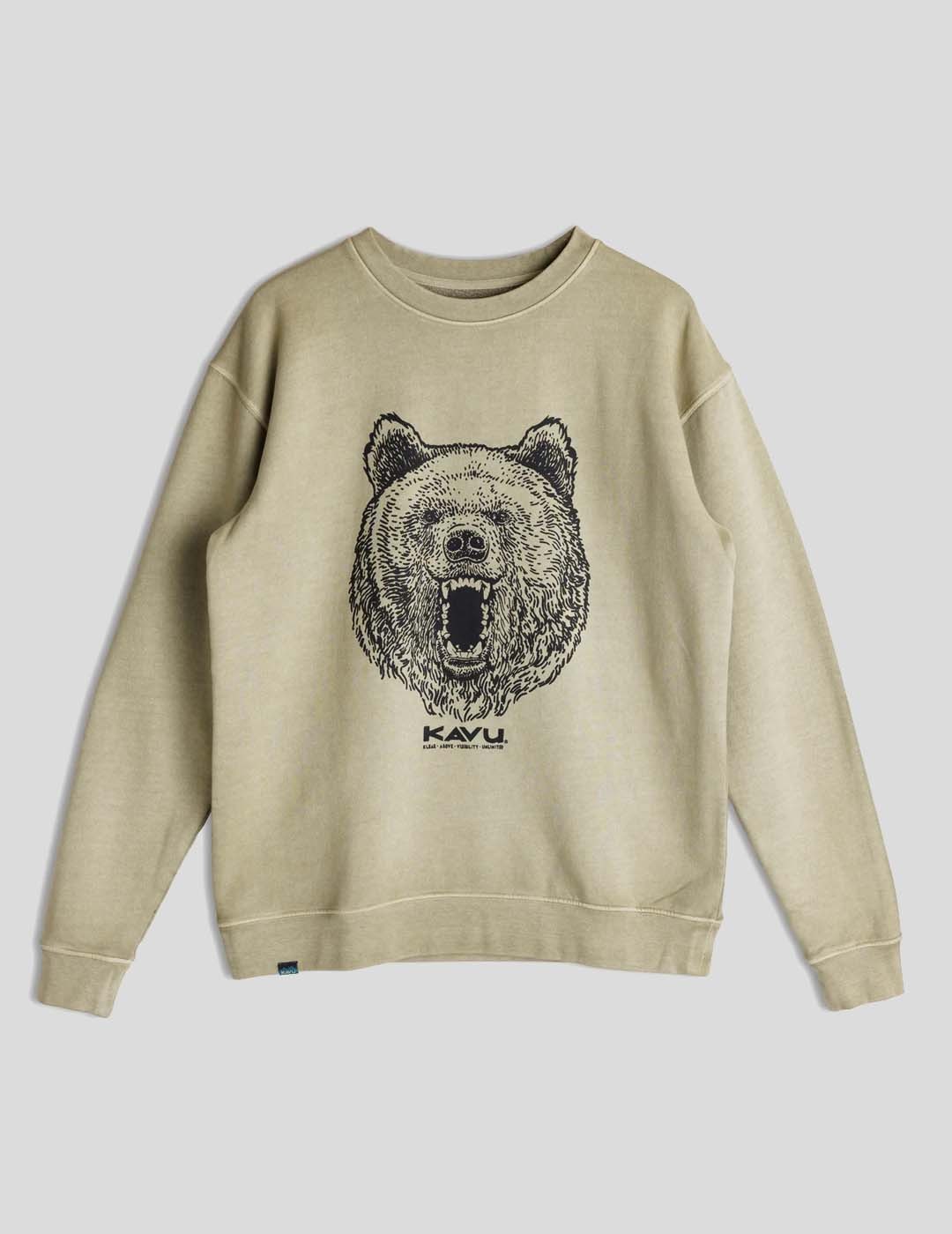 SUDADERA KAVU CORE CREW  OLIVE