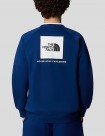 SUDADERA THE NORTH FACE RAGLAN REDBOX CREW  ESTATE BLUE-TNF WHITE
