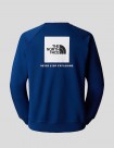 SUDADERA THE NORTH FACE RAGLAN REDBOX CREW  ESTATE BLUE-TNF WHITE