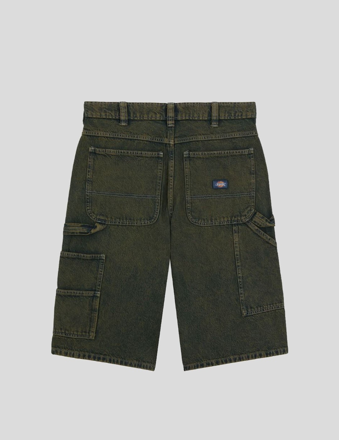 SHORTS DICKIES LOOSE DENIM PAINTER SHORT   GREEN TAUPE