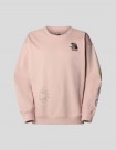 SUDADERA THE NORTH FACE MOUNTAIN CLEANUP OVERSIZED CREW  PINK MOSS