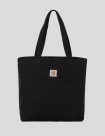 MOCHILA CARHARTT WIP  CANVAS GRAPHIC TOTE   BLACK