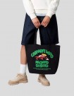 MOCHILA CARHARTT WIP  CANVAS GRAPHIC TOTE   BLACK
