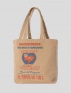 MOCHILA CARHARTT WIP  CANVAS GRAPHIC TOTE   DUSTY BROWN