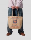 MOCHILA CARHARTT WIP  CANVAS GRAPHIC TOTE   DUSTY BROWN
