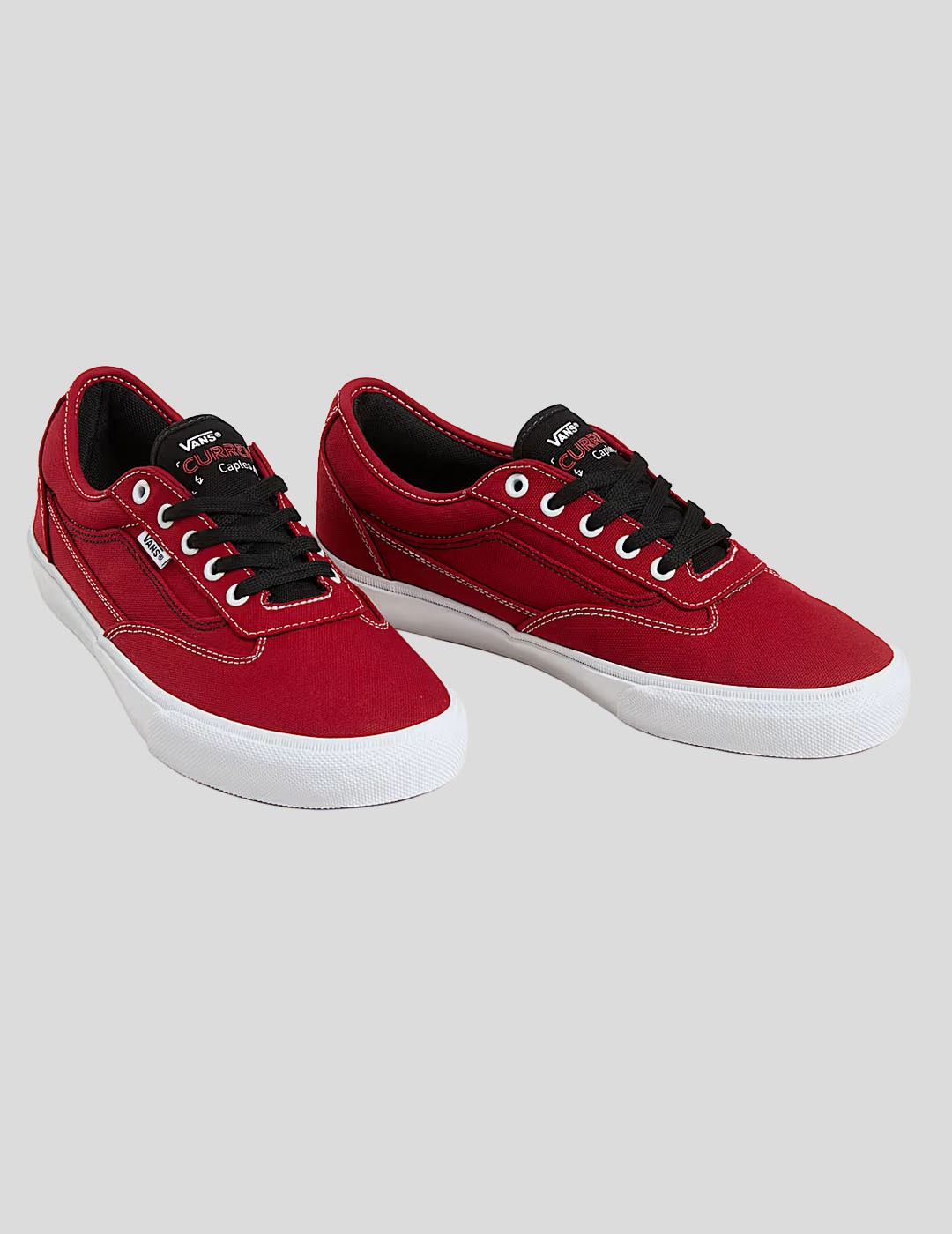 ZAPATILLAS VANS  SKATE CURREN CAPLES  RED-WHITE