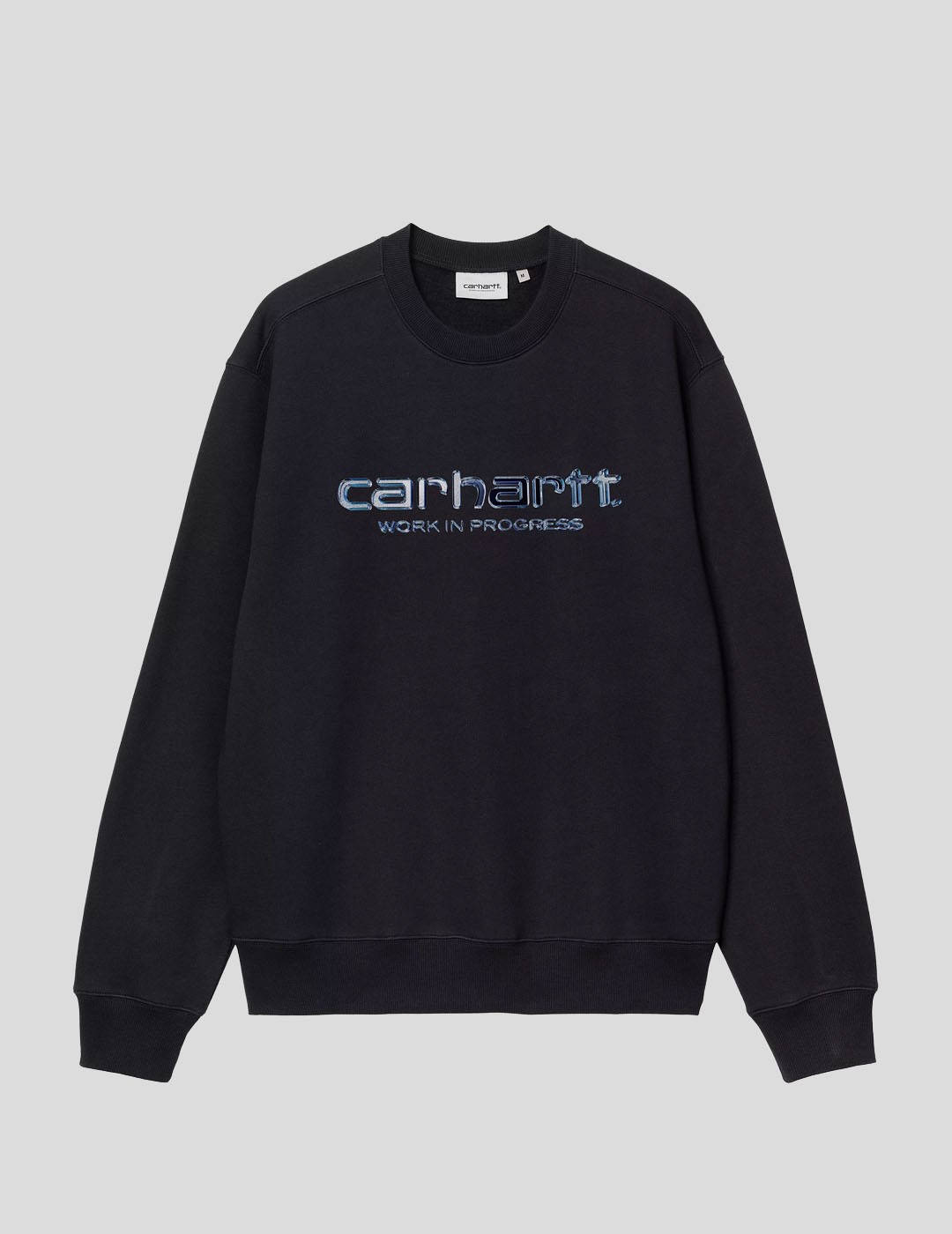 SUDADERA CARHARTT WIP  SOLAR CHROME SWEAT  BLACK