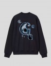 SUDADERA CARHARTT WIP  SOLAR CHROME SWEAT  BLACK