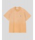 CAMISETA CARHARTT WIP  HUDSON POCKET TEE  DUSTY HAMILTON BROWN CHALK WASH