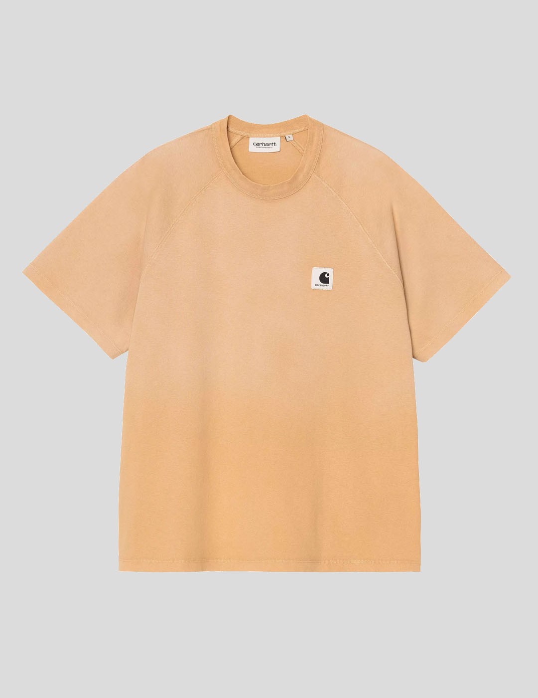 CAMISETA CARHARTT WIP  HUDSON POCKET TEE  DUSTY HAMILTON BROWN CHALK WASH