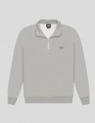 SUDADERA DICKIES OAKPORT QUARTER ZIP  HEATHER GREY
