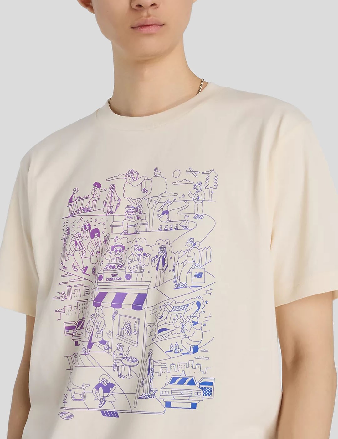 CAMISETA NEW BALANCE ATHLETICS CULTURE MURAL TEE  PERMAFROST