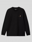 CAMISETA CARHARTT WIP  AMERICAN SCRIPT LS TEE  BLACK