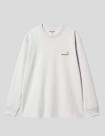 CAMISETA CARHARTT WIP  AMERICAN SCRIPT LS TEE  ASH HEATHER