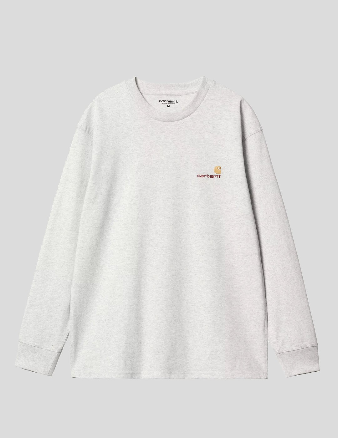 CAMISETA CARHARTT WIP  AMERICAN SCRIPT LS TEE  ASH HEATHER