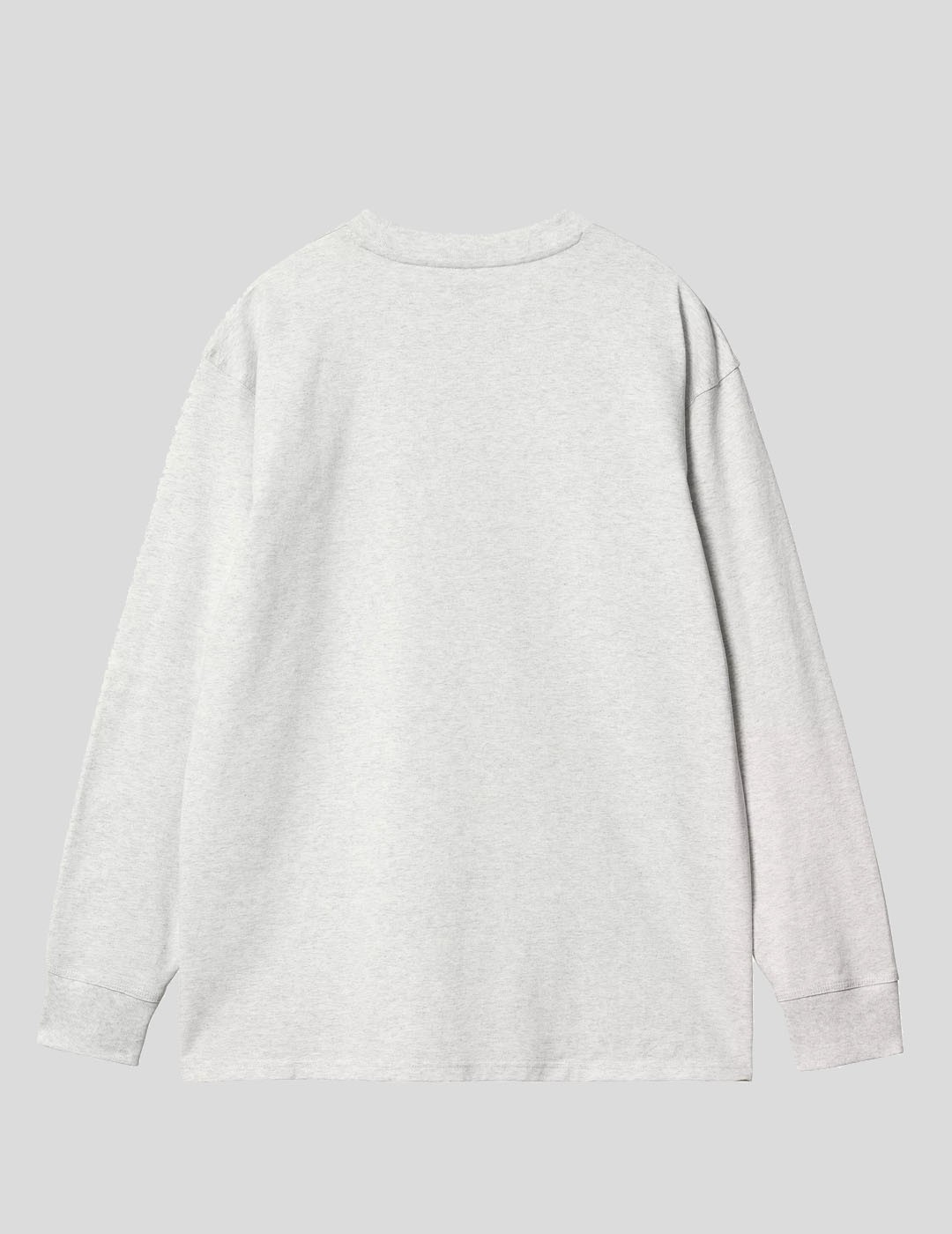 CAMISETA CARHARTT WIP  AMERICAN SCRIPT LS TEE  ASH HEATHER