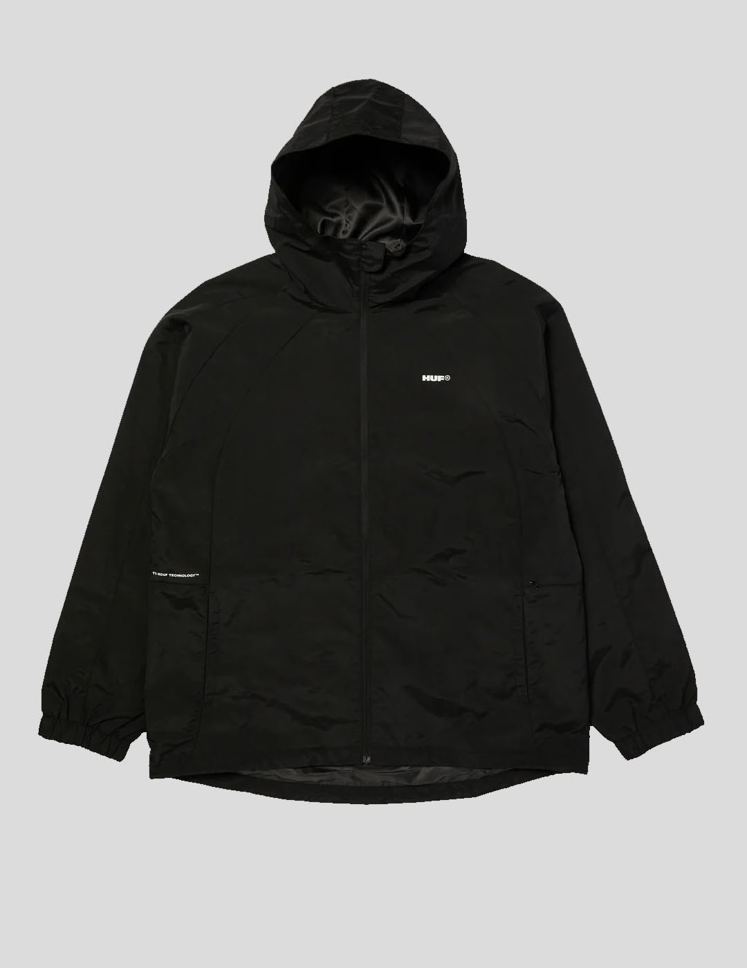 CHAQUETA HUF ALL CAPS SHELL JACKET   BLACK