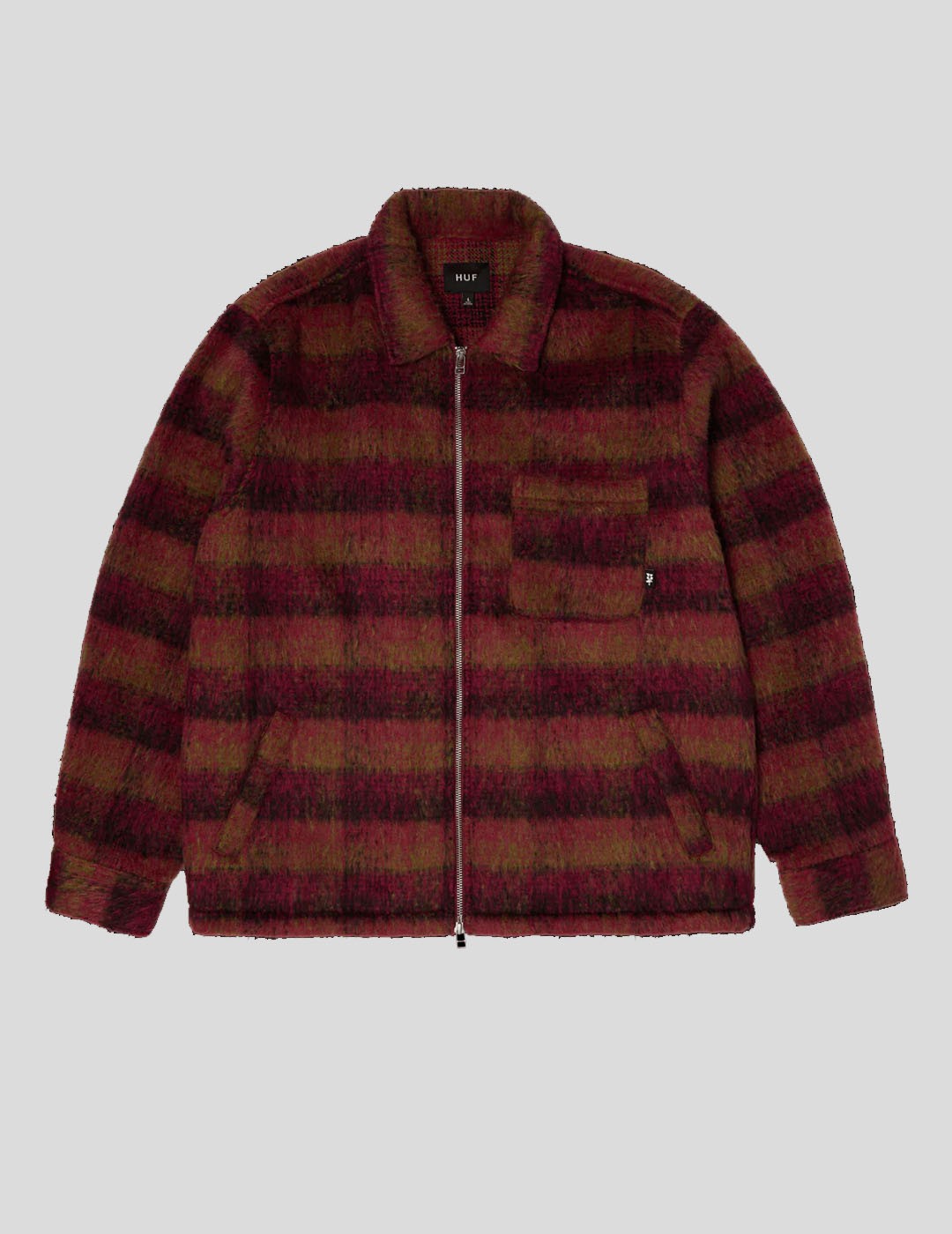 CHAQUETA HUF MEGABLAST PLAID JACKET   BERRY